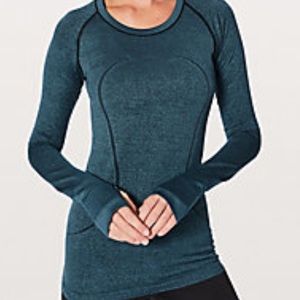 Lululemon Swiftly Tech Long Sleeve Crew: teal, 8.